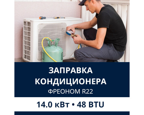 Заправка кондиционера Electrolux фреоном R22 до 14.0 кВт (48 BTU)